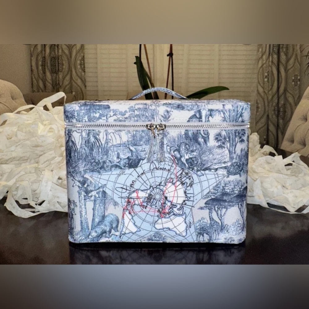 DIOR Vanity Case With Around The World Motif And Mirror